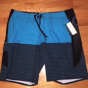 NWT Quicksilver Blue Men’s Swim Trunks Size 38